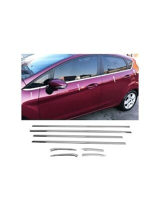 Ford Fiesta Krom Cam Çıtası 8 Prç Pçelik 2009-2016 Arası