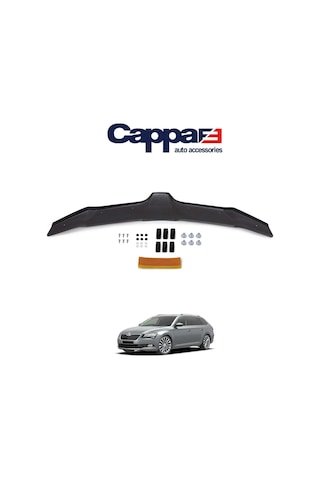 IMG-3012987322232059640.jpg Skoda Superb Ön Kaput Koruyucu Rüzgarlık 4Mm 2013-2015 - Görsel 1
