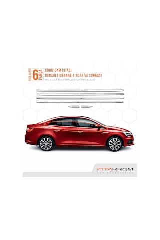 IMG-3024068180735853967.jpg Renault Megane 4 Krom Cam Çıtası 6 Parça Yeni 2022 Ve Üzeri - Görsel 1