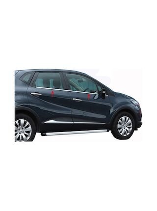Renault Captur Krom Cam Çıtası 4 Parça 2013-2019 Arası Paslanmaz