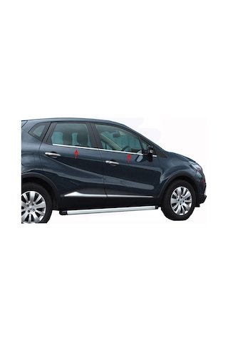 IMG-3147649464074470597.jpg Renault Captur Krom Cam Çıtası 4 Parça 2013-2019 Arası Paslanmaz - Görsel 1