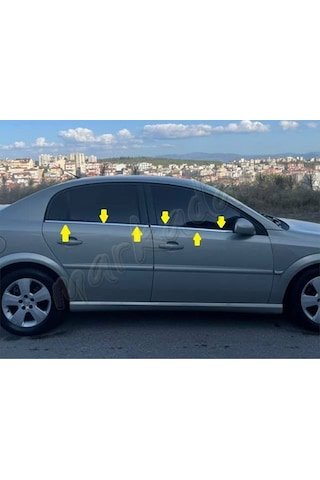 IMG-3164458914952587956.jpg Opel vectra C Krom Cam Çıtası 2002-2009 4 Parça Paslanma - Görsel 1