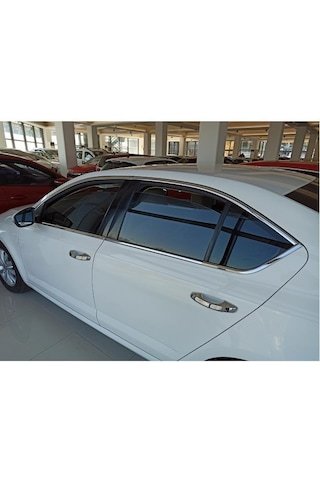 IMG-3182779341020895120.jpg Skoda Octavia Cam Çerçevesi Kenar Çıtası Krom Tamtur 2013 /20 - Görsel 1