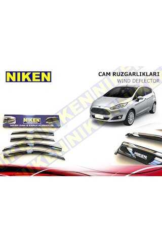 IMG-3196357044383743682.jpg Ford Fiesta Kromlu Cam Rüzgarlığı Niken 2010 Sonrası - Görsel 1