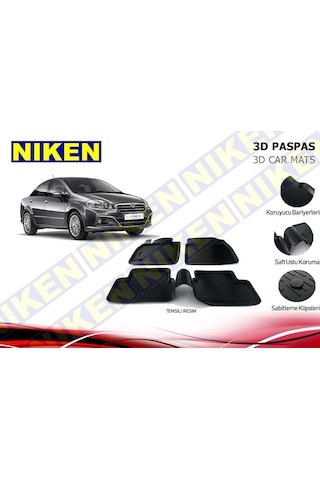 IMG-3213949927395502358.jpg Fiat Linea 3D Havuzlu Paspas Niken - Görsel 1
