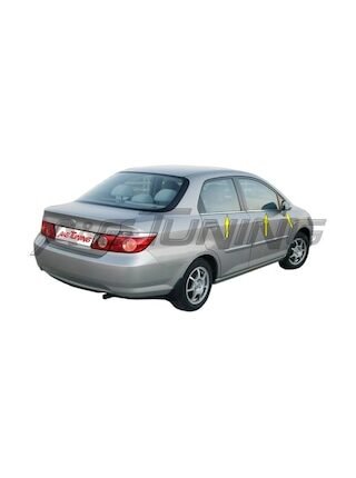 Honda City Krom Cam Çıtası 2006-2009 Arası 6 Prç. Paslanmaz Çelik N11.872