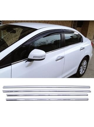 Honda Civic Krom Cam Çıtası 4 Prç 2012-2016 Arası P.çelik