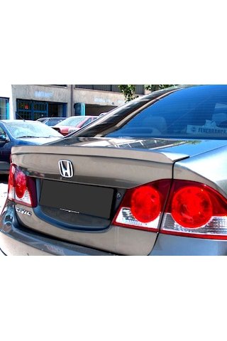 IMG-3517215869257569180.jpg Honda Civic Fd6 Bagaj Üstü Spoiler Yapışık Abs Plastik 2007-2011 - Görsel 1