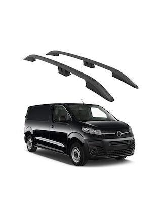 Opel Vivaro Mk3 2019-2023 / Kısa Şasi Turtle Crown Tavan Çıtası Siyah