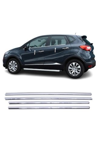 IMG-3663897179016156135.jpg Renault Captur Krom Cam Çıtası 4 Prç 2013-2019 Arası P.çelik - Görsel 1