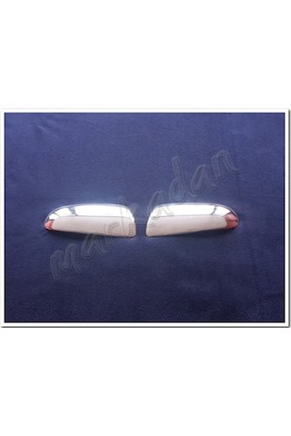 IMG-3674469928523720568.jpg Chevrolet Aveo Krom Ayna Kapağı 2006-2011 2 Parça Paslan - Görsel 1