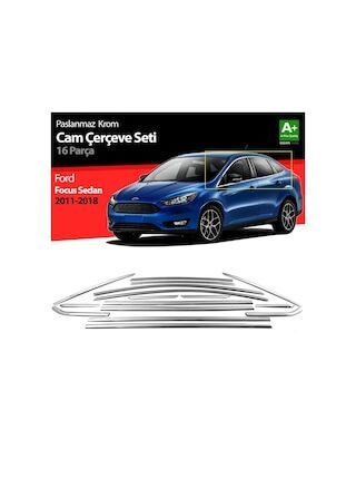 Ford Focus 3 Sd Krom Cam Çerçevesi 16 Prç 2011-2018