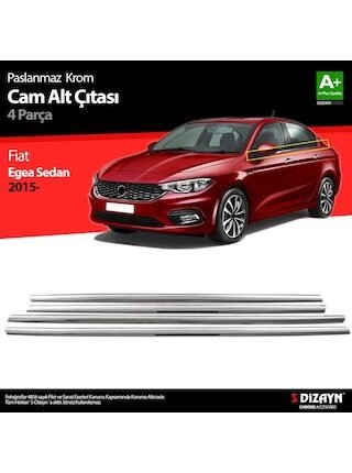 Fiat Egea Sd Krom Cam Çıtası 4 Prç. 2015 Üzeri