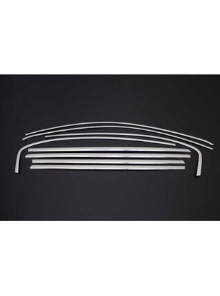 Fiat Egea Uyumlu Sedan/hb Cam Çerçevesi 8 Parça 2015 Üzeri Paslanmaz Krom