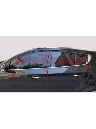 R. Megane 3 Hb Krom Cam Çıtası 2010 Üzeri 6Prç Paslanmaz Çelik N11.4496