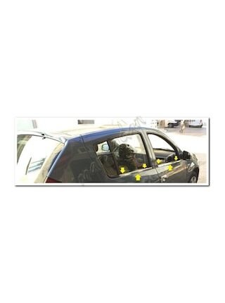 Dacia Sandero Krom Cam Çıtası 2006-2012 4 Parça Paslanma