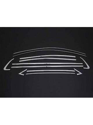 Renault Clio 5 Hb Uyumlu Cam Çerçevesi 12 Parça 2019 Ve Üzeri Paslanmaz Krom