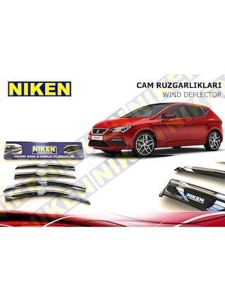 Seat Leon Cam Rüzgarlığı 4Lü Kromlu 2014-2015-2016-2017-2018-2019
