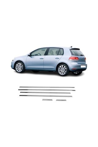 IMG-4026070617010181750.jpg Vw Golf 6 Krom Cam Çıtası Tk 2010 Üzeri 6Prç Paslanmaz Çelik N11.58 - Görsel 1