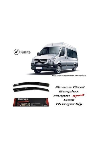 IMG-4049171687164208704.jpg Mercedes Sprinter Cam Rüzgarlığı Mugen Tip Sunplex 2Li - Görsel 1