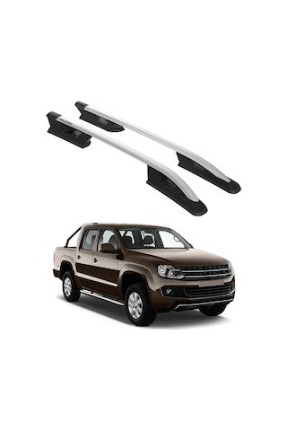 IMG-4171595143203615918.jpg Volkswagen Amarok 2010-2022 Turtle Falcon Tavan Çıtası Gri - Görsel 1