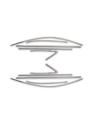 Audi A3 Sedan Krom Cam Çerçevesi 12 Parça