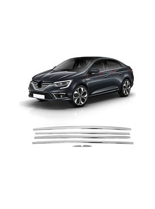 Renault Megane 4 Sedan Krom Cam Çıtası 6Prç. 2016 ve Üzeri P.Çeli N11.3562