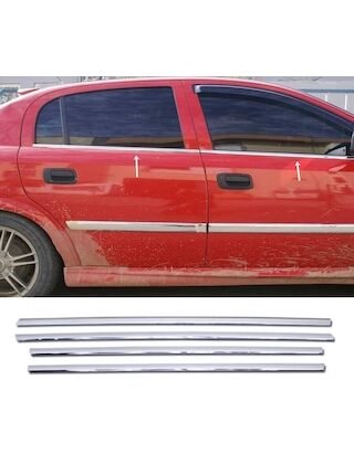 Opel Astra G Krom Cam Çıtası 4 Prç 1998-2004 Arası P.çelik