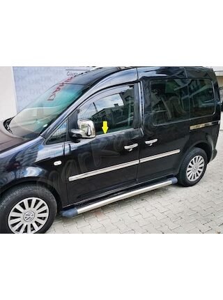 Vw Caddy Krom Cam Çıtası 2004-2014 4 Parça PaslanmazÇelik