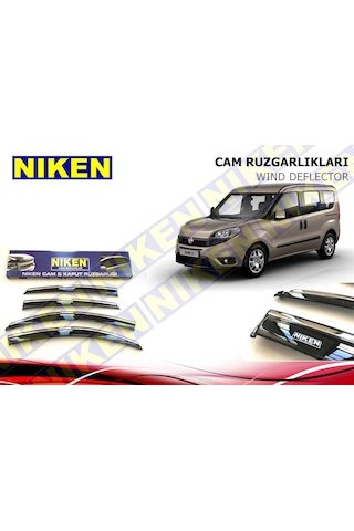 IMG-4708810433101938234.jpg Fiat Doblo 2 Kromlu Cam Rüzgarlığı Niken 2010 Sonrası - Görsel 1