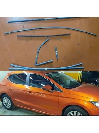 Autogp Seat İbiza Cam Çerçevesi Kenar Çıtası Krom Tamtur 2017+ 14 Parça Bgc-agp-1019