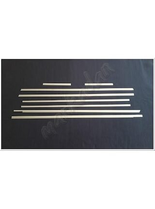 Mercedes Vito W639 Kısa Şasi Krom Cam Çıtası 2004-2014 8 Parça Paslanmaz Çelik