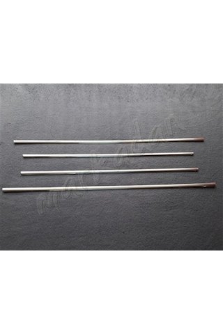 IMG-4891903984770549076.jpg Mercedes W201 Krom Cam Çıtası 1983-1993 4 Parça Paslanma - Görsel 1