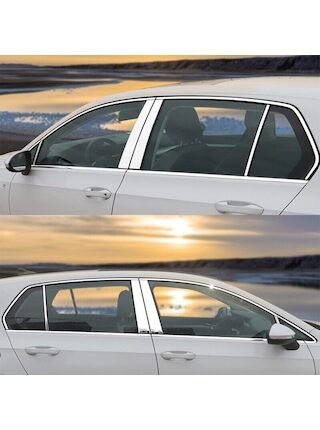 Autogp Vw Golf 8 Cam Çerçevesi Kenar Çıtası Krom Tamtur Lr Golf 8