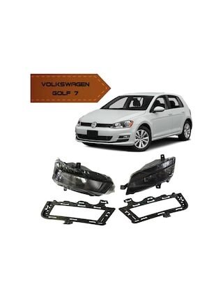 Volkswagen Golf 7 Sis Farı Lambası Çerçeveli Set Oem