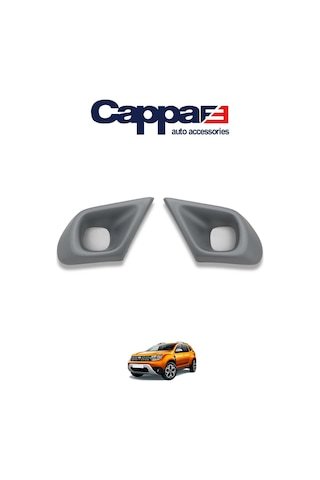 IMG-4917749424606948551.jpg Dacia Duster Sis Farı Çerçevesi Mat Gri 2018 Ve Üzeri - Görsel 1