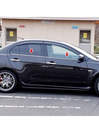 Mitsubishi Lancer Krom Cam Çıtası Tk 2008 Üzeri 4Prç