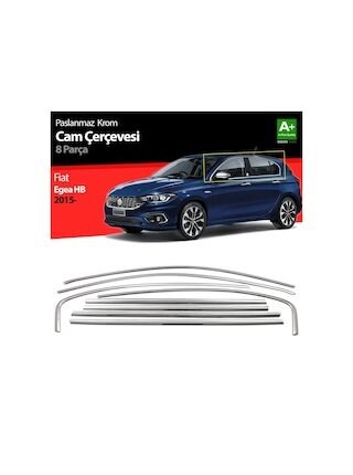 Fiat Egea Hb Krom Cam Çerçevesi 8 Prç. 2015 Üzeri