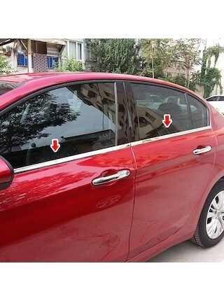 Fiat Egea Krom Cam Çıtası Sedan 4 Parça 2015 ve Üzeri