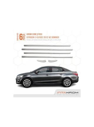 Citroen C - Elysee Krom Cam Çıtası 6 Parça 2012 Ve Üzeri P. Çelik