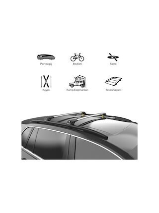 Suzuki Sx4 2006-2013 Turtle Air1 Ara Atkı Gri