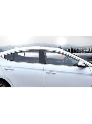 Hyundai Elantra İçin Uyumlu 2016-2020 Krom Cam Çerçevesi Tamtur