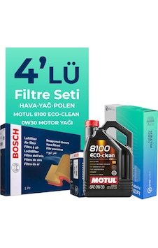 Bosch Ford Tourneo Custom 2.0 Dizel Filtre Bakım Seti Motul Motor Yağlı (2015-2023) 4 Lü