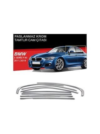 Bmw F30 Krom Cam Çerçevesi 8 Parça Tamtur 2011-2019 Arası Uyumlu