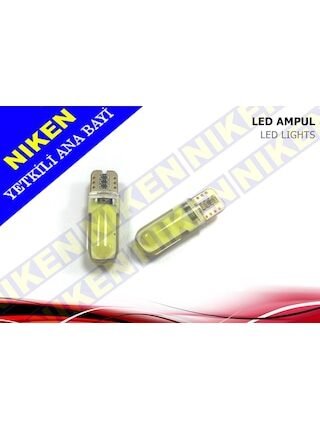 T10 Led-Park Ampul Ledi-Plaka Ampul Ledi Canbus Beyaz Silikon Led