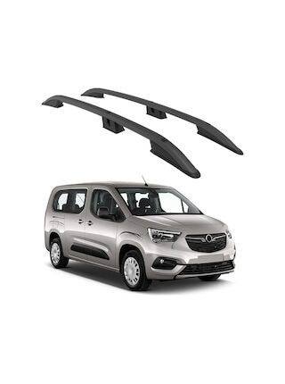 Opel Combo E 2019-2023 Kısa Şasi Turtle Crown Tavan Çıtası Siyah