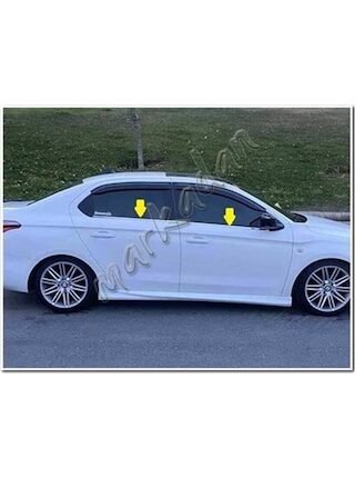 Citroen C-Elysee Krom Cam Çıtası 2012 Sonrası 4 Parça