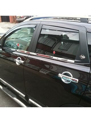 Nissan Qashqai Krom Cam Çıtası 4 Parça 2010-2014