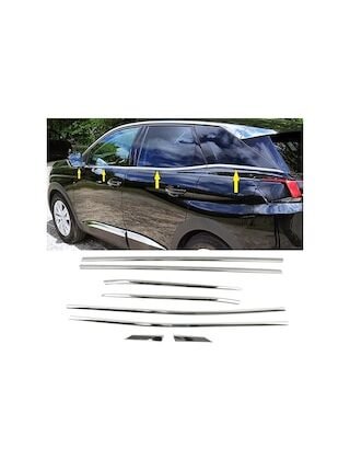 Peugeot 3008 Krom Cam Çıtası 8 Prç P.çelik 2016 Ve Üzeri