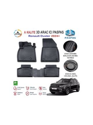 Renault Duster 3d Paspas Havuzlu Pro 2024 Sonrası